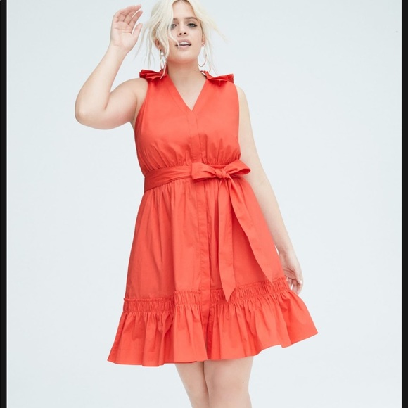 Nordstrom Dress 1901 Red Bloom size 12P NWT - Picture 2 of 5